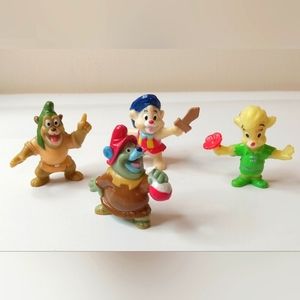 Vintage Gummi Bears Figures 1991 Kellog's Complete Set of 4 Collectible Cartoons